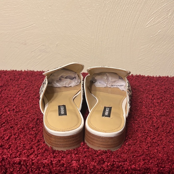 Nine West Cheetah Leopard Pony Hair Slip On Mules size 8.5 - Picture 6 of 17